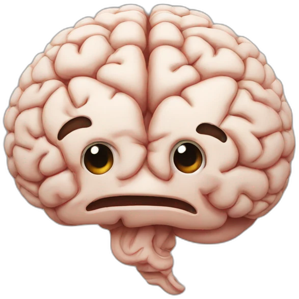 brain happy emoji