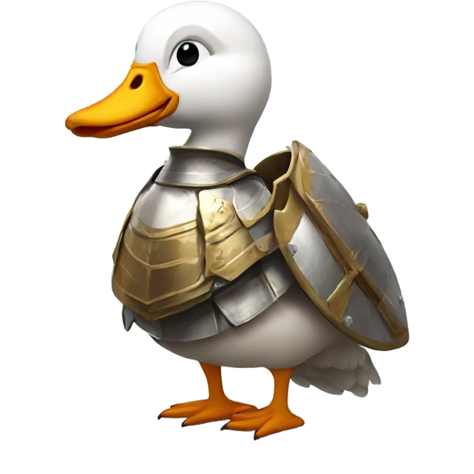 Goose with armor  emoji