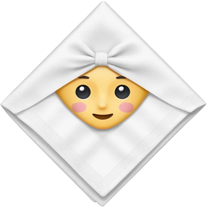 小方巾擦脸 emoji