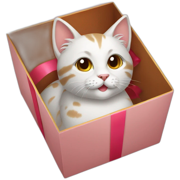 cat in gift box emoji