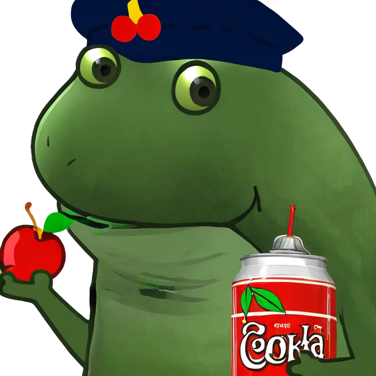 Cherry Coke and sushi emoji
