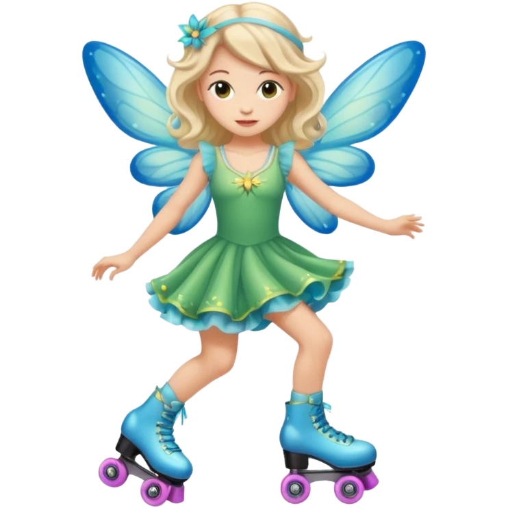 fairy on roller skates emoji