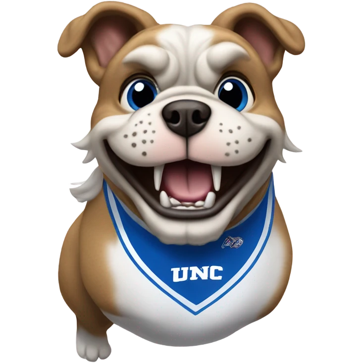 UNC Asheville bulldog cheering emoji