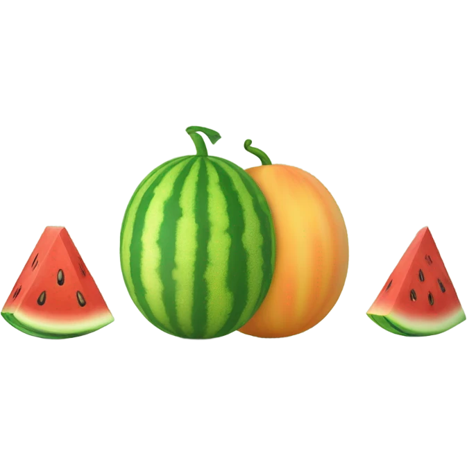 2 melons pushed together emoji