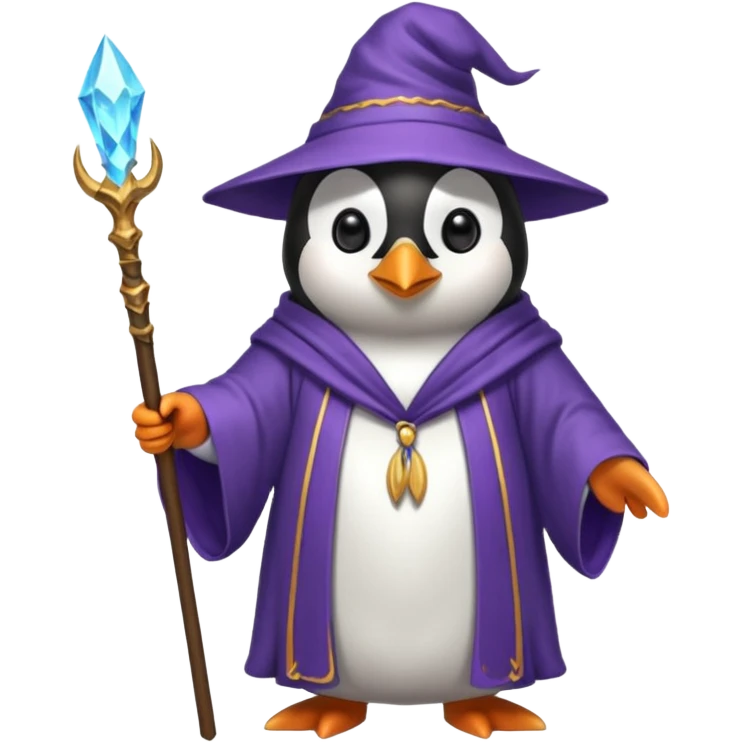 penguin wizard emoji