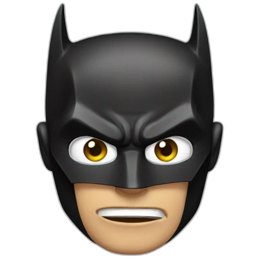 Batman rolling his eyes. emoji