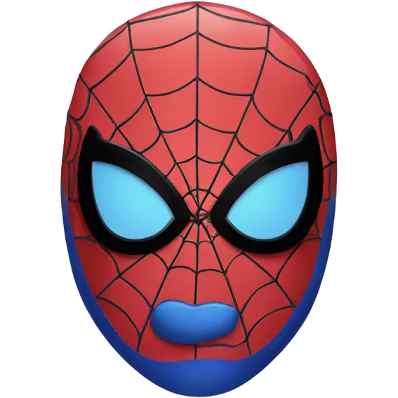 Blue gradient spider man emoji