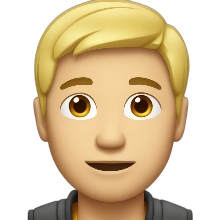 Blonde asian guy emoji