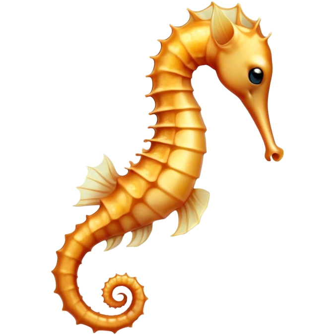 Beautiful and Majestic Sea Horse Portrait Emoji, Head and body rendered in serene repose with a gentle, content smile, showcasing a slender, elegantly curved seahorse with a softly coiled tail and eyes gently closed in peaceful slumber, Simplified yet exquisitely endearing features, highly detailed, glowing with a soft, drowsy aquatic light, high shine, relaxed and utterly enchanting, stylized with an air of majestic marine beauty, soft glowing outline, capturing the essence of a beautiful and majestic seahorse that embodies the enchanting spirit of the ocean! emoji