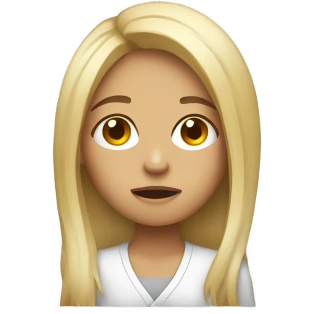 Girl with a hangover emoji