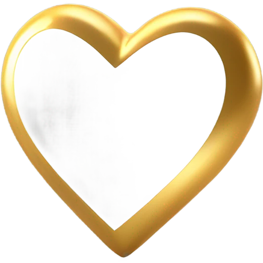 Corazón dorado  emoji