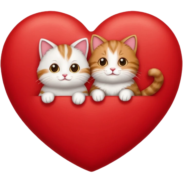 coeur et chats emoji