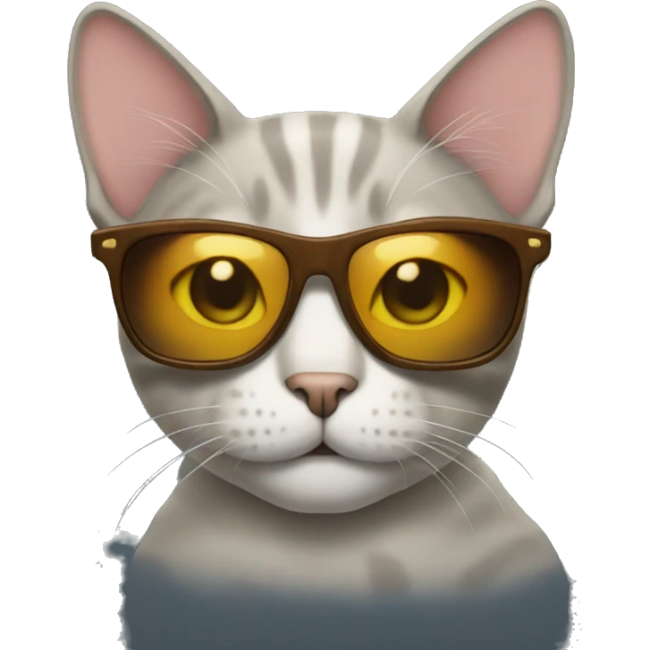 Cat with sunglasses emoji
