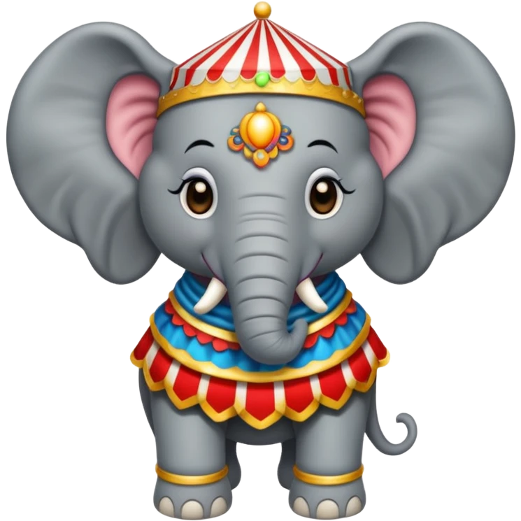 Elephant, circus cloth emoji
