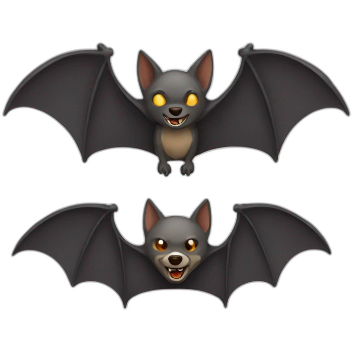 bat with wolf  emoji