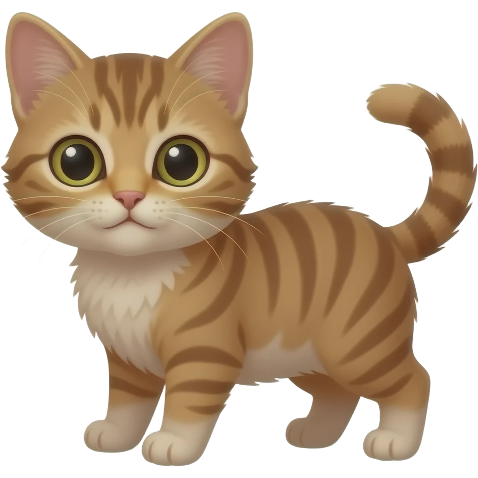 Brown kitten emoji