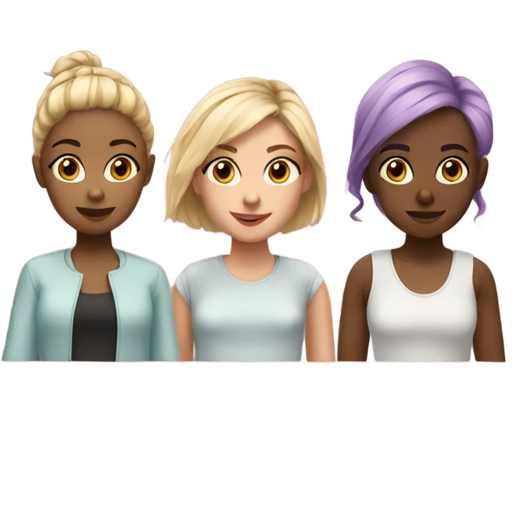 Trio girls emoji