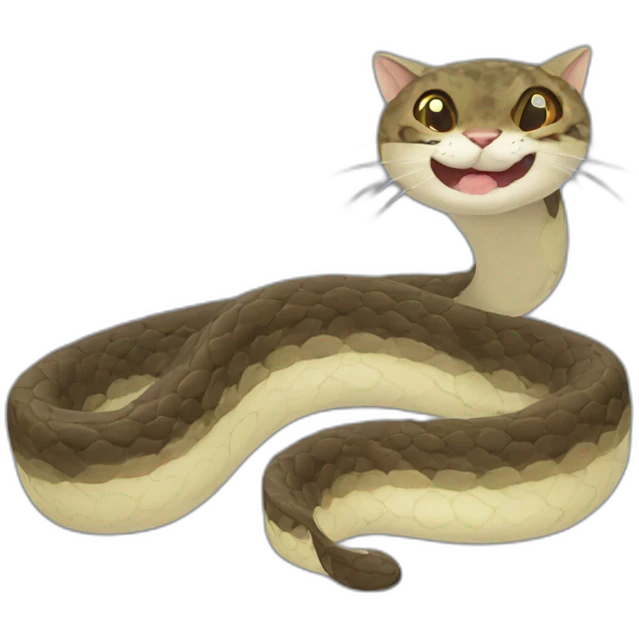 Cat snake emoji