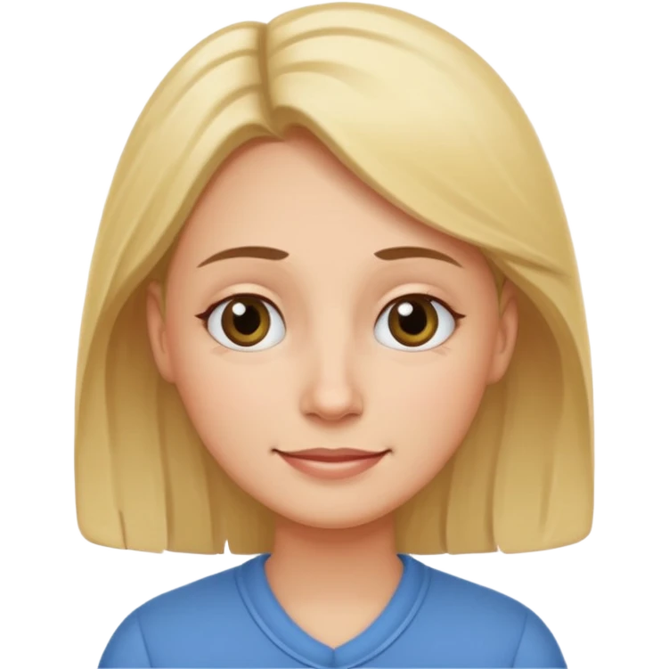 Depict a kindergarten teacher who looks exhausted while helping others, symbolizing neglecting their own needs. 
Make it recognizable at small sizes, positive but realistic. Transparent background, no text. emoji