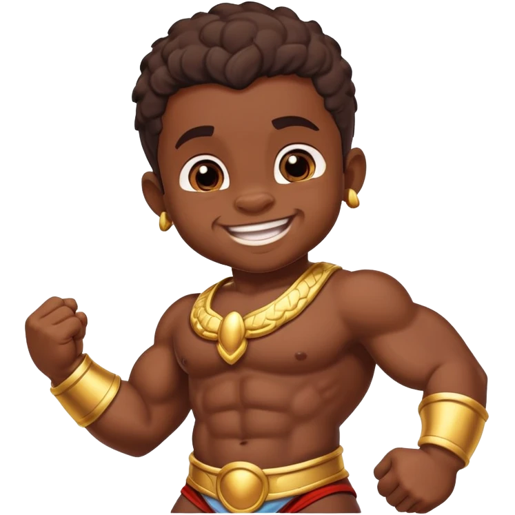 Darkskin Baby Hercules emoji