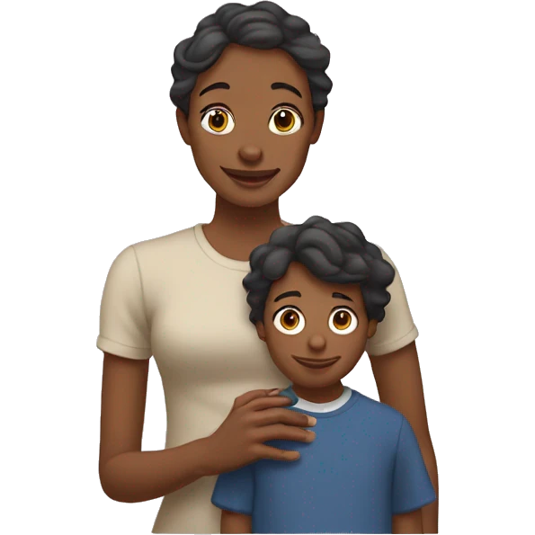 Mãe e filho  emoji