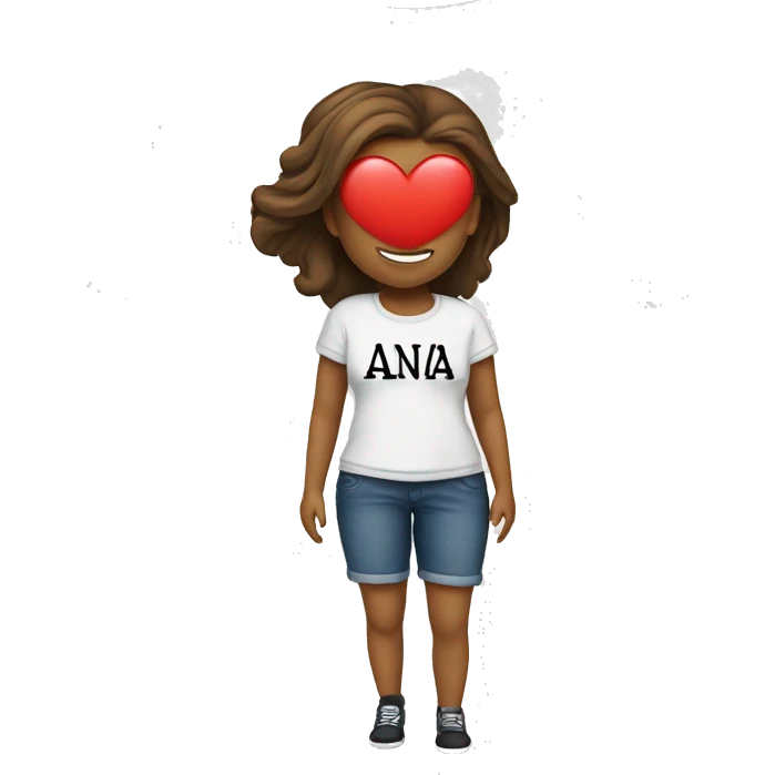 T-shirt with the inscription “I ❤️anna ” emoji