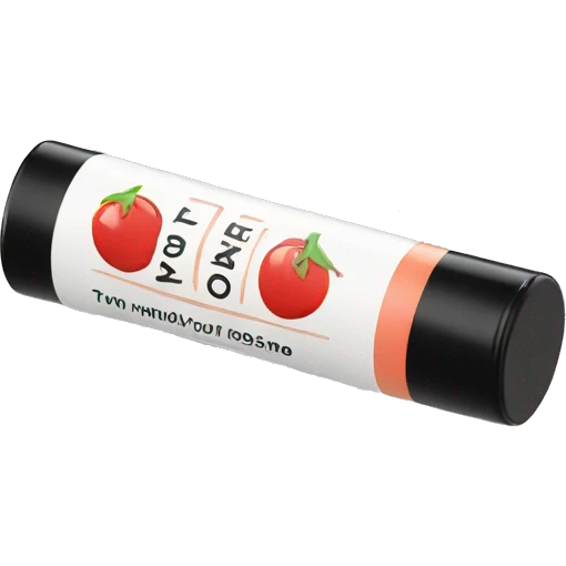 lip balm with label emoji