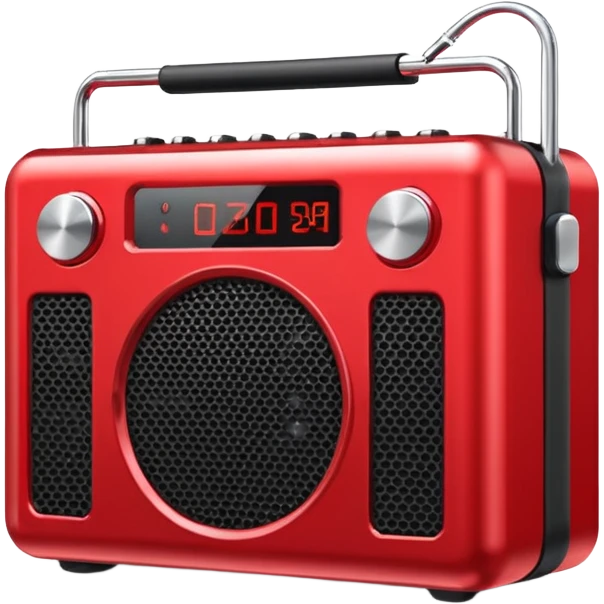 Portable Music Amplifier red emoji