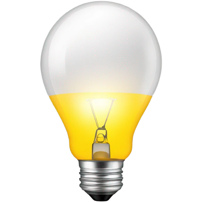 lightbulb euro emoji