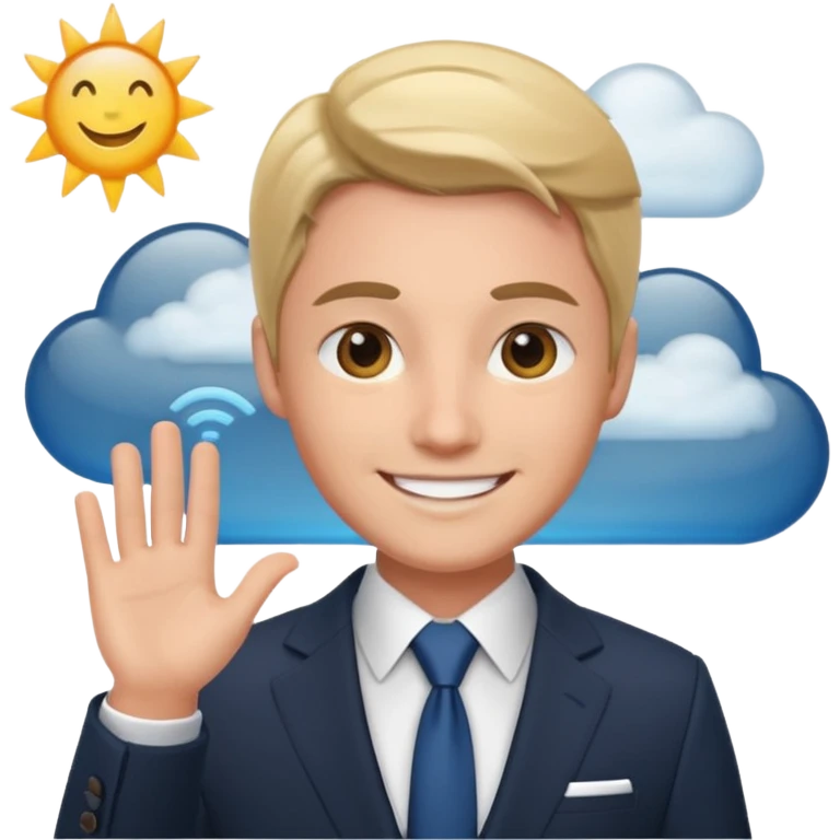 weather presenter emoji