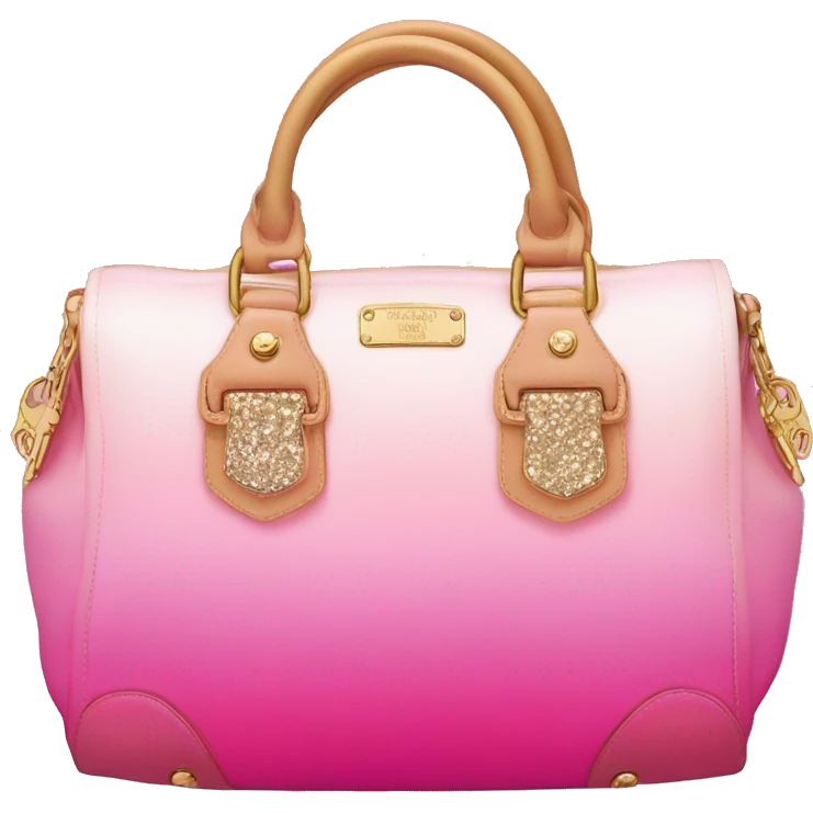 Pink ombre Juicy Couture Bag with glitter  emoji