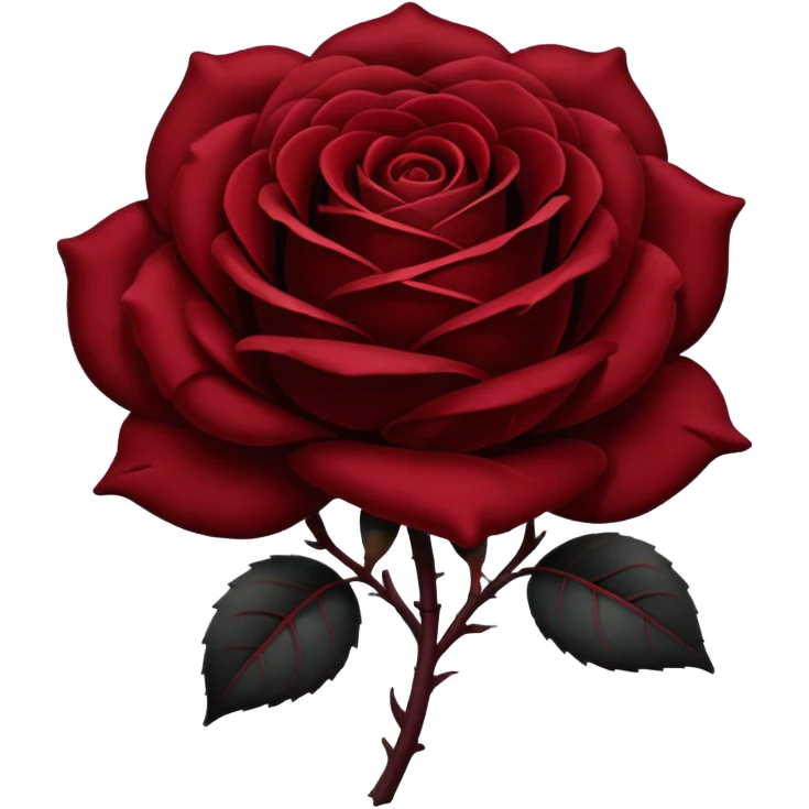 Black rose emoji