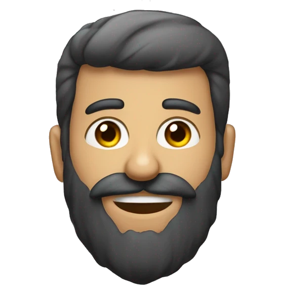 homem com barba, um olho tapado e uma coroa de louro na cabeça emoji