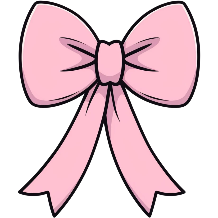pink bow  emoji