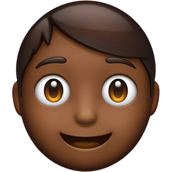 a transparent darkish brown emoji emoji