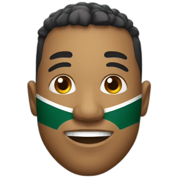 rugby player of south africa emoji