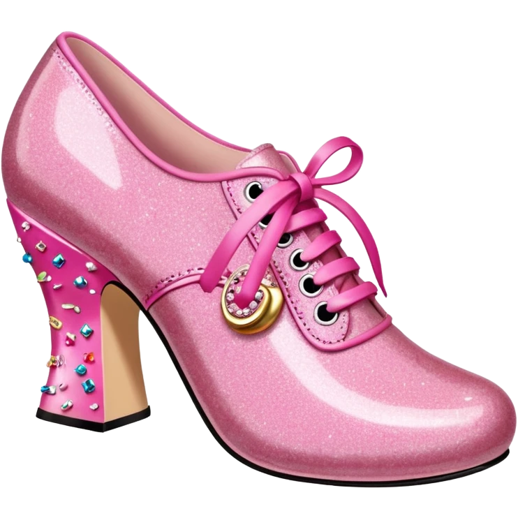Betsey Johnson style spam meat shoe sculpture  emoji