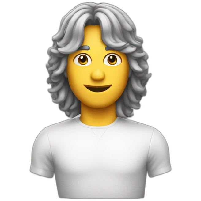 man with wig emoji