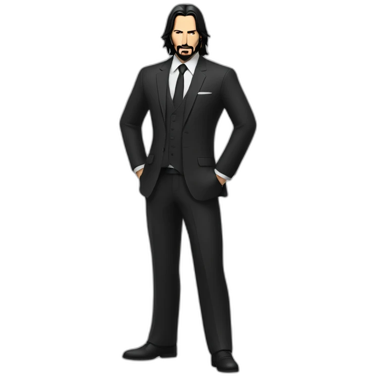 John Wick in the suit emoji