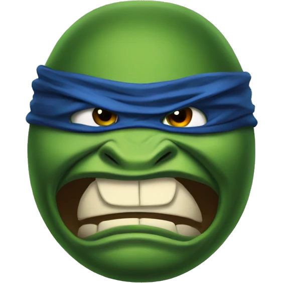 ninja turtle angry emoji