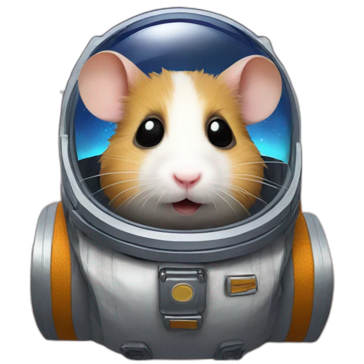 Space traveler hamster emoji