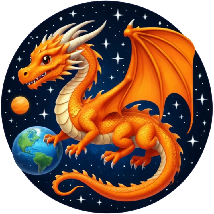 🐲🌌🧡 emoji