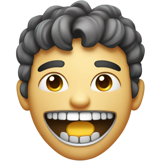 Emoji with braces emoji
