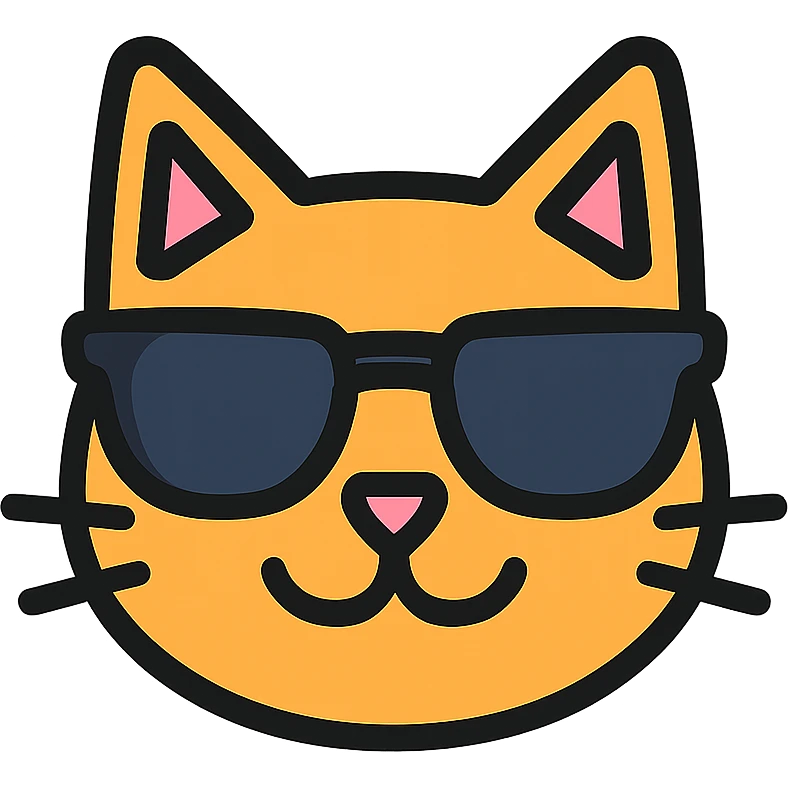 cat wearing sunglasses emoji