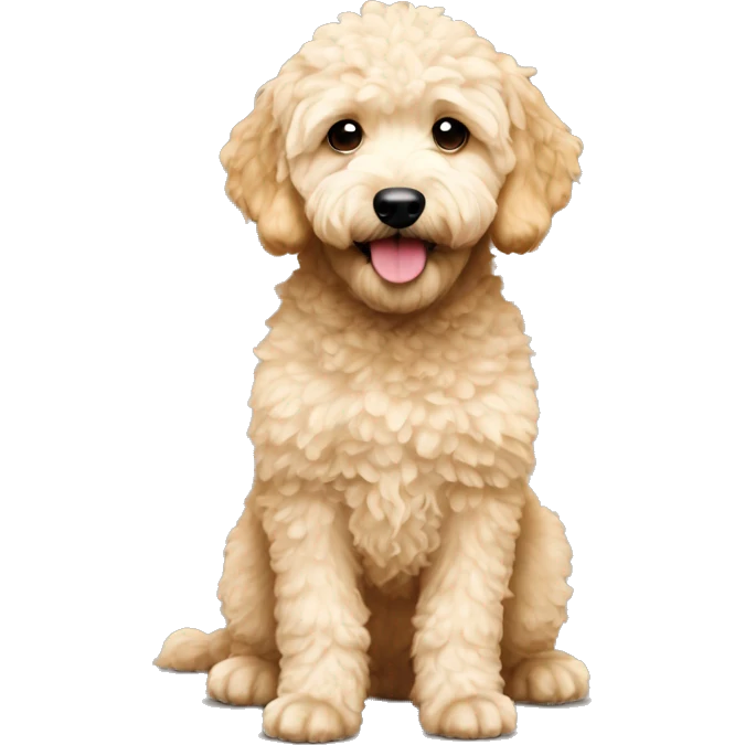 extra small mini golden doodle emoji