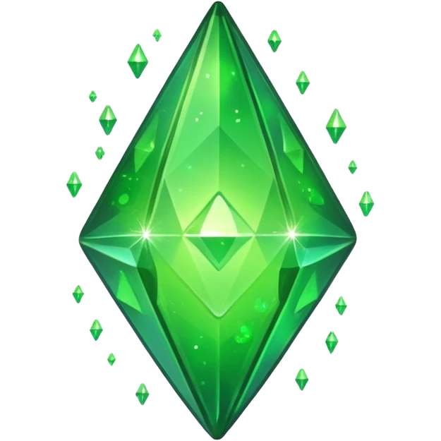 plumbob with sparkles emoji