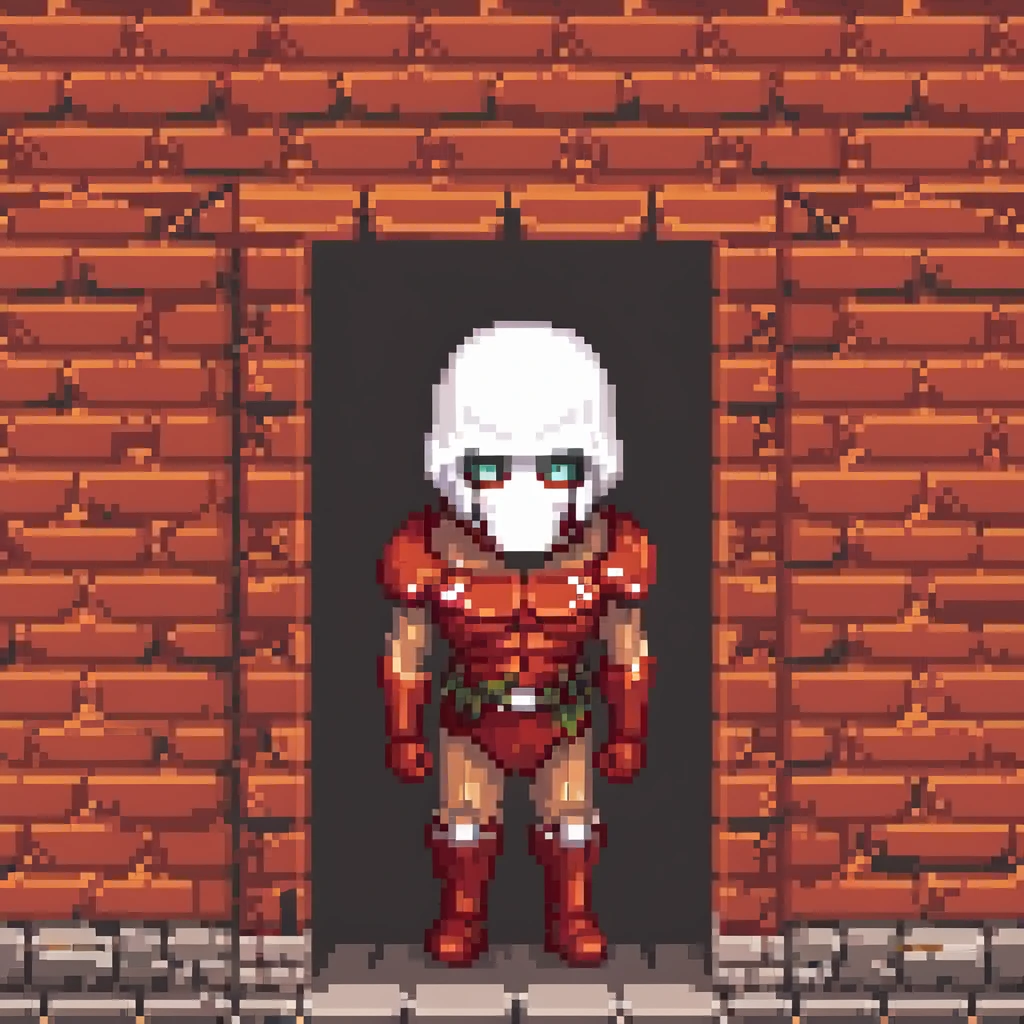 Colossal Titan peering over the wall from Attack on Titan emoji
