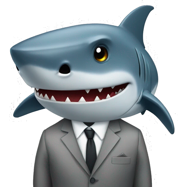 shark in a suit emoji