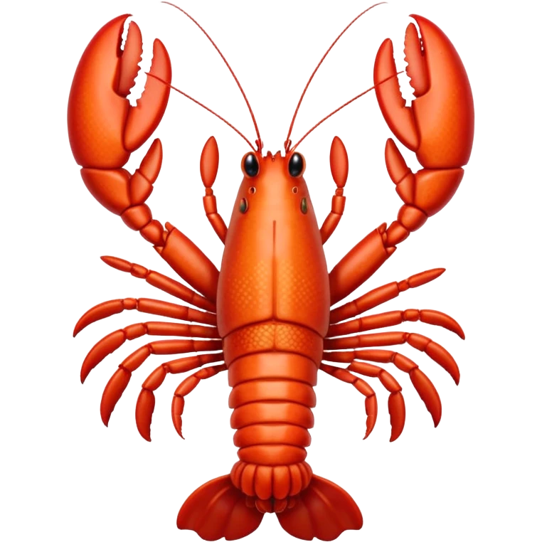 White lobster emoji