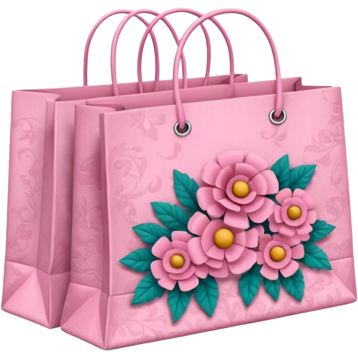 Shopping bags girly  emoji